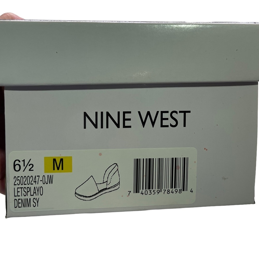 Nine West - blue flats - EUC - size 6.5 M - Picture 5 of 6